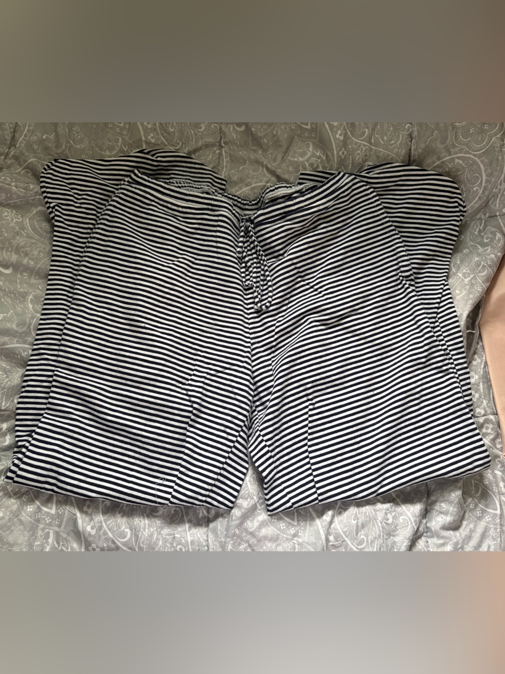 Hollister Navy and White striped pants